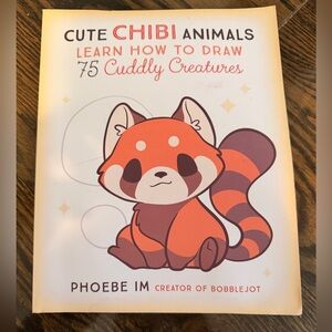 Cute Chibi Animals: Learn How to Draw 75 Cuddly Creatures - Orange Cover
